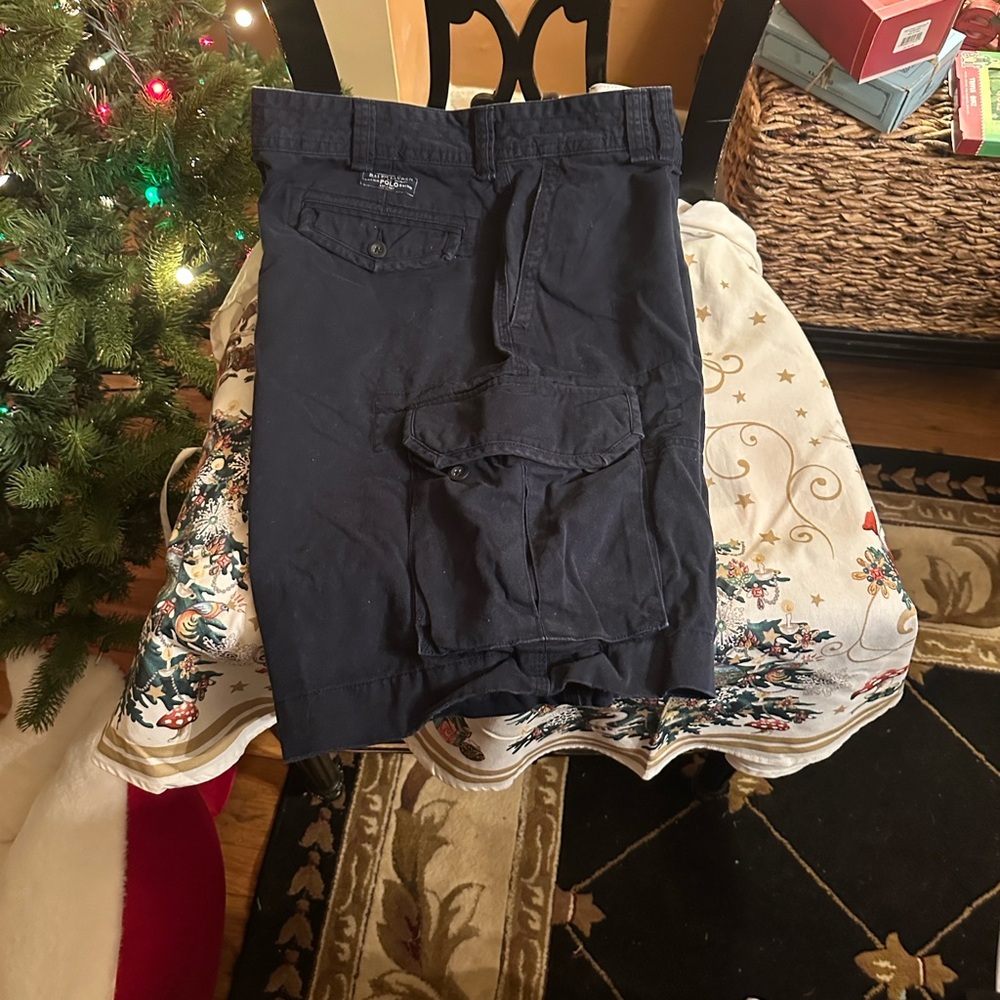 Polo by Ralph Lauren Navy Cargo Shorts 38W